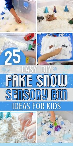 the 25 easy and fun snow activities for kids to play with in their winter time