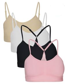 PRICES MAY VARY. Breathable 4 Way Stretch Comfort Bra: Made with breathable, moisture wicking fabric that is perfect for keeping you cool and dry. The smart four-way stretch makes the most comfortable bras for women. Racerback Sports Bra: Racer Back Bra helps plus size women distribute the breast weight evenly while gives smaller-busted women extra cleavage with full motion comfort. Super Comfort: This comfortable bra is super soft. There will be no more struggle with your everyday bra, say good Racer Back Bra, Comfort Bra, Most Comfortable Bra, Comfortable Bra, Sleep Bra, Lounge Bra, Yoga Sports Bra, Comfortable Bras, Racerback Bra