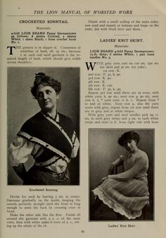 an old fashion magazine with pictures of women