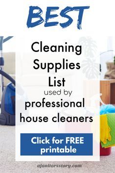 the best cleaning supplies list used by professional house cleaners