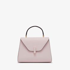 leather Iside Medium Bag color PA in pelle | Valextra Valextra Iside Bag, Elegant Pink Bag With Round Handle, Elegant Pink Business Bag, Elegant Pink Business Bags, Structured Bags With Detachable Handle For Everyday Luxury, Pink Calf Leather Bag For Formal Occasions, High-end Evening Briefcase, Saffiano Leather Top Handle Bag, Saffiano Leather Briefcase With Top Handle