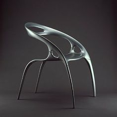 the chair is designed to look like it has two legs and one leg extended up