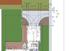 an architectural drawing shows the plan for a house