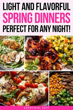 spring dinner recipes, spring dinner ideas, healthy spring meals, fresh spring meals, light spring meals. Pasta Dishes Healthy, Spring Salad Ideas, Lemon Chicken Recipes, Spring Soup Recipes, Asparagus Pasta Salad, Spring Dinners, Spring Soup, Spring Dinner Recipes, Recipes Asparagus