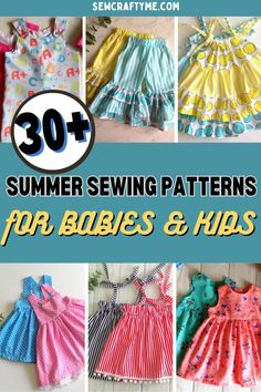 the top 10 summer sewing patterns for babies and kids