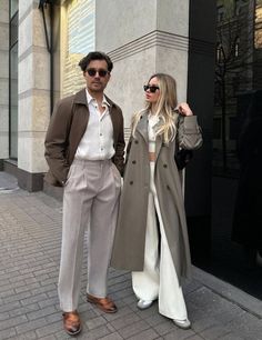 Classy Couples Outfit, Classy Couple Outfits, Matchy Outfit Couple, Old Money Couple, Sport Coat Outfit, Money Couple, Couple Outfits Matching, Cute Travel Outfits