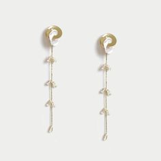 ✨Metal With Peal & Rhinestone Drop Long Earrings✨ - Measurements: Width 1.5 cm, Length 10 cm (0.6 x 4 inch) - Material: Cubic Zirconia(Rhinestone), Metal, Pearl - Color: One Color - Closure: Push back Earrings Women, Pearl Color, Long Earrings, One Color, Jewelry Earrings Dangle, Women Fashion, Women's Earrings, 4 Inch, Cubic Zirconia