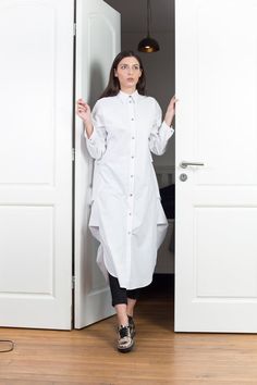 White Shirt dress goals Oversized Asymmetrical Hem Dress For Work, Oversized Long Shirt Dress For Daywear, Elegant White Shirt Dress With Asymmetrical Hem, Oversized Long Button Shirt Dress, Oversized Dress With Shirttail Hem For Daywear, White Oversized Buttoned Dress, Oversized White Buttoned Dress, White Oversized Button Dress, Oversized White Dress With Buttons