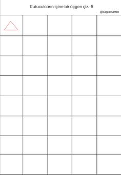 a graph that has been drawn to show the height and width of a triangle, which is