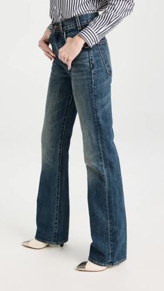 Nili Lotan Joan Jeans Classic Washed Bottoms For Fall, Faded Straight Hem Bottoms For Fall, Faded Bottoms With Straight Hem For Fall, Fall Bottoms With Straight Hem In Faded Color, Faded Mid-rise Jeans For Fall, Dark Wash Mid-rise Flare Jeans With Zip Fly, Fitted Dark Wash Flare Jeans With Button Zip Fly, Fall Jeans With Zip Fly, Dark Wash Flare Jeans With Straight Hem For Fall