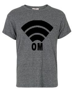 a grey t - shirt with the word love on it and an image of a wifi