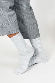 Our tall trouser crews featuring a double cylinder knit are the perfect add on to any outfit. These socks are made with our premium cotton and are an ultra soft and stylish sock choice you can wear tall or scrunch down. Holiday Happy Hour, Grey Socks, Trouser Socks, Stylish Socks, Crew Sock, Made Clothing, Dress For Short Women, Sleepwear Women, Outerwear Women