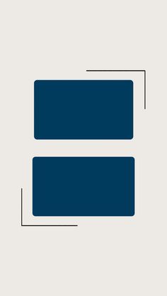 two blue rectangles on a white background