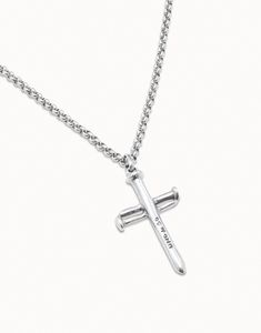 A large cross-shaped jewel for special occasions, made of silver-plated metal, with which you will become the center of all eyes. A way to transmit spirituality without giving up style, wearing this exclusive charm with your daily outfits. Do not hesitate to buy a charm made in Spain, 100% handcrafted and with the unmistakable design of UNOde50. White Gold Cross Jewelry For Spiritual Style, Spiritual White Gold Cross Jewelry, Symbolic White Gold Cross Pendant Jewelry, Silver Symbolic Cross Necklace, White Gold Crucifix Necklace Spiritual Style, Spiritual White Gold Crucifix Cross Necklace, Spiritual White Gold Crucifix Necklace, Sterling Silver Cross Jewelry In White Gold, White Gold Crucifix Necklace