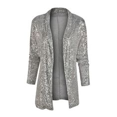 Feature:  *100% Brand new and high quality. *Sequin jacket with high quality and smooth lined. Comfortable and fashionable. *Shinny and sparkly sequin jacket, make you shine at night and stand out from the crowd. Description: Size:S,M,L,XL,XXL Color: white,black,gold Material: Polyester Sleeve length:long sleeve Neckline:Turn-down Collar Pattern:solid color Season:spring,summer,autumn Note:  1.Due to the light and screen difference, the item's color may be slightly different from the pictures. P Yoga Sets Outfit, Dirndl Outfit, Work Blazer, Bandeau Tops, Sequin Outfit, Work Suits, Women Overcoat, Mini Robes, Office Casual