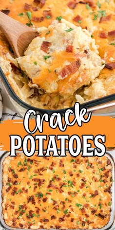 Crack Potatoes Cracked Out Potato Casserole, Loaded Potato Casserole With Hashbrowns, Hashbrown Potato Casserole Recipes, Loaded Cheesy Potato Casserole, Recipes With Frozen Hashbrowns Dinners, Casserole With Hashbrowns Dinners, What To Do With Hashbrowns, Easter Potatoes Recipes Easy, Cheesy Potatoes With Frozen Potatoes