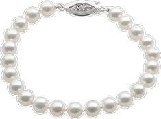 Classic White Diamond Bracelet For Formal Occasions, Single Strand Akoya Pearl Bracelet, Single Strand Round Akoya Pearl Bracelet, Classic Single Strand Akoya Pearl Bracelet, Formal Round Pearl White Pearl Bracelet, Classic Pearl Chain Bracelet For Anniversary, Formal Pearl White Pearl Bracelet, Formal Single Strand Pearl Bracelet, Classic White Gold Akoya Pearl Bracelet