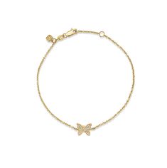 Gold & Diamond Butterfly Bracelet - Sydney Evan Fine Jewelry Elegant Yellow Gold Bracelet With Butterfly Charm, Delicate Butterfly, Diamond Butterfly, Butterfly Bracelet, Gold Butterfly, Butterfly Charm, How To Make Notes, The Butterfly, Beautiful Butterflies