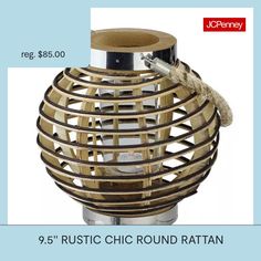 a round rattan is shown with the price tag for $ 6 95 or more