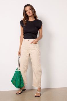 Patch pockets and seam detailing add utilitarian style to these stylish Velvet pants featuring a relaxed leg, high rise, and non-stretch cotton twill fabric. Take them from work to weekend with a pullover or half-tucked button-down. Chic Wide Leg Cargo Jeans For Workwear, High-waisted Cotton Cargo Jeans For Work, Trendy Cargo Pants With Patch Pockets For Workwear, Chic Straight Leg Cargo Jeans For Workwear, Trendy Cargo Style Wide Leg Workwear Pants, Trendy Cotton Cargo Jeans For Workwear, Chic Everyday Cotton Cargo Pants, Chic Tapered Leg Cargo Pants For Everyday, Chic Everyday Cargo Pants With Tapered Leg