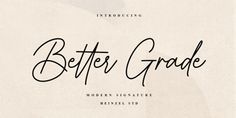 a handwritten font that reads better grade