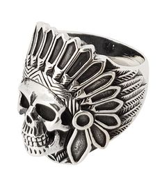 PRICES MAY VARY. High quality Chunky Gothic Feather Dayak Indian Headdress Punk Skull ring for men, biker ring PURE 925 TERLING SILVER - Crafted to stand the test of time from 925 Sterling silver, Hypoallergenic ; Nickel Free DIMENSIONS: Weight approx 16.15grs. 925 Sterling silver Stamped. Available in different sizes: 8, 9, 10, 10.5, 11, 12 and 13 Please refer to the ring size chart to sellect your correct ring size. Quality, unique and stylish this chunky silver ring is the perfect gift for me Mens Skull Rings Stainless Steel, Gothic Sterling Silver Skull Ring With Oxidized Finish, Silver Skull Ring With Oxidized Finish, Gothic Oxidized Sterling Silver Skull Ring, Elephant Bangle, Skull Rings For Men Jewelry1000.com, Chunky Silver Rings, Womens Bangles, Silver Chain For Men