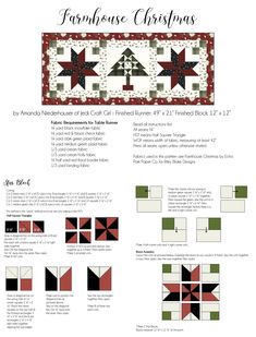 the farm house christmas quilt pattern