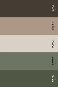 the color palette for an interior paint scheme