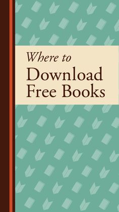 the front cover of where to download free books