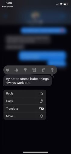 the text message is being displayed on an iphone's screen, and it appears to be