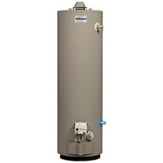 a large water heater on a white background