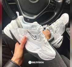 M2k Tekno White, Nike M2k Tekno White, Nike Fashion Sneakers, Nike Shoes For Sale, Shoes Teen, Red Sneakers