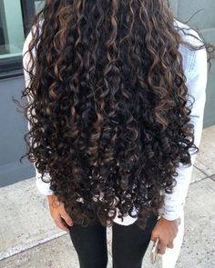 Curly Color Ideas, Long Perm, Perm Ideas, Long Curly Hairstyles, Long Curly Haircuts, Curly Color, Hairstyles And Colors