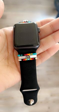 Aztec Watch Cuff | Etsy Trendy Silver Beaded Watch Band, Adjustable Black Beaded Apple Watch Band, Adjustable Silver Beaded Watch Accessories, Trendy Adjustable Watch Band With Extender, Trendy Adjustable Black Watch Bands, Trendy Black Adjustable Watch Bands, Adjustable Silver Beaded Watch Bands, Farm Jewelry, Cute Apple Watch Bands