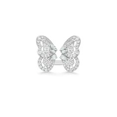 Portraits of Nature butterfly white diamond ring Diamond Butterfly Ring, Diamond Butterfly, Formal Diamond Butterfly Ring, Butterfly Shaped Diamond Ring Fine Jewelry, Butterfly-shaped Diamond Ring, White Diamond Butterfly Ring Fine Jewelry, Luxury Diamond Butterfly Ring, Butterfly Diamond Ring, Cupid Ring