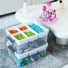 Small Gadgets, Clear Storage, Kids Art Supplies, Plastic Storage Box, Plastic Storage Bins, Container Organization, First Aid Supplies, Small Organization, Plastic Box Storage