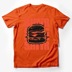 Classic Burger Graphic T-Shirt, Bold Red Foodie Tee, Unisex Burger Lovers Shirt, Casual Streetwear Male T-Shirt Custom graphic T-Shirt.Customize your color Burger Graphic, Classic Burger, Streetwear Male, Male T Shirt, Casual Streetwear, Custom Shirts, Graphic T Shirt, Graphic Tshirt, Street Wear