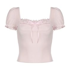 Pink Coquette Lace Bow Top - Kimi This Pink Coquette Lace Bow Top is perfect for adding a touch of casual elegance to any outfit. The delicate lace and charming bow detail provide a touch of femininity while also being comfortable and easy to wear. Complete your look with the Kimi pants for a stylish and relaxed ensemble. Cute Clothes 10-12, Pink Tops Png, Dolly Shirts, Pink Y2k Shirt, Cute Pink Clothes, Cute Pink Shirt, Pink Babydoll Top, Pink Top Outfit, Cute Pink Top