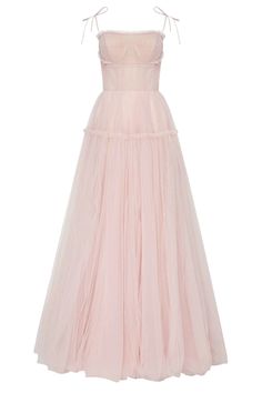 Misty Rose Lady Penelope, Milla Dresses, Princess Evening Dress, Princess Vibes, Straight Across Neckline, Yule Ball, Dress Weights, Misty Rose, Pink Moon