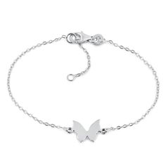 Height: 8.8mm

Width: 10.3mm

Thickness: 1.0mm

Length: 6" with 1"extension


Metal: 925 Sterling Silver

Finish: High Polish Butterfly Anklet, Simple Butterfly, Goddess Jewelry, Butterfly Bracelet, Silver Charm Bracelet, Butterfly Pendant, No Brand, Jewelry Branding, Silver Bracelets