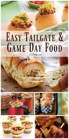 easy tailgate and game day food