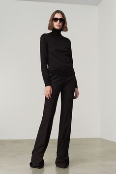 The #VBAW18 lightweight, slim fit jumper with a polo neck and long sleeves. Turtleneck Fashion, Minimal Life, Skirts Denim, Suit Jumpsuit, Fitted Jumper, Hot Style, Midi Skirts, Feminine Design, Denim Trousers