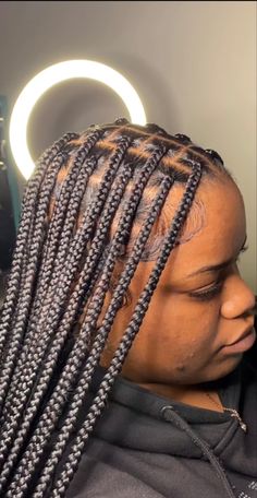 Straight End Braids, Box Braids With Burnt Ends, Box Braids Straight Ends, Alt Box Braid Styles, Knowles’s Box Braid Hairstyles, Small Box Braids Hairstyles, Quick Braids