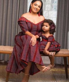 This is an African Print Mom and Daughter Matching Outfit for photo-shoot and other social event. Features: * Brand New 100% cotton fabric of highest grade/quality. * Carefully lined for perfect fit. * Professionally sewn and finished. Before ordering, kindly go through the available fabrics and size chart to make your choice. If you wish to provide your measurements for more perfect fit, kindly send the following: * Bust * Waist * Hip For your daughter, please send her size or measurement to me Fitted Cotton Dresses With Matching Set, Photoshoot African, Dress For Mom, Latest Ankara Styles 2019, Mommy Daughter Outfits, Mother Daughter Fashion, Mom And Daughter Matching, Mom And Me, Matching Outfit