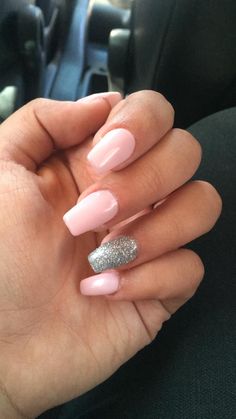 Baby Pink Nails Ideas, Rosa Pink Aesthetic, Pink Aesthetic Instagram, Hallographic Nails, Baby Pink Nails, Ombre Acrylic Nails, Summer Acrylic Nails