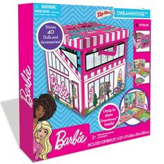 the barbie dollhouse is in its box