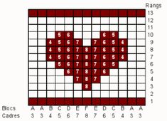 a crossword puzzle with hearts on it and the numbers in red are arranged to spell out