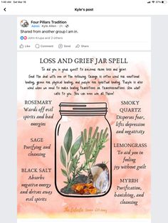 Travel Spell Jar Recipe, Serenity Spell Jar, Spells For Grounding, Witchcraft Spell Jars For Beginners, Insight Spell Jar, Spell Jars For Friends, Forgiveness Spell Jar, Anger Spell Jar, Spell Jar For Happiness