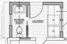 the floor plan for a bathroom with toilet, shower and sink in one room is shown