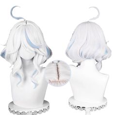 PRICES MAY VARY. Occasions - Furina wig short perfect for genshin fontaine cosplay on Halloween, Costume, Comic Conventions, Anime Show, Contests, Christmas, or Photo Shooting Features - Thick, Soft, Natural, No Heavy Feeling, wearing it to become your favorite anime looks Premium Synthetic - Comfortable and Breathable, Easy to Wear, Clean, and Maintain, its HeatResistant fibers allow you to Curl, Straighten and Style A Free Wig Cap - Will help keep your natural hair in place securely, prevent b Anime Wig Hairstyles, Kny Hair, Wigs Anime, Genshin Cosplay, White Wig, Wig Costume, Free Wig, Anime Show, Anime Wigs